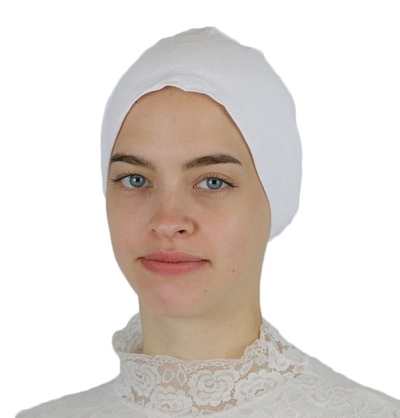 Modefa Non-Slip Cotton Hijab Underscarf Cap Bonnet (White) - Image 1